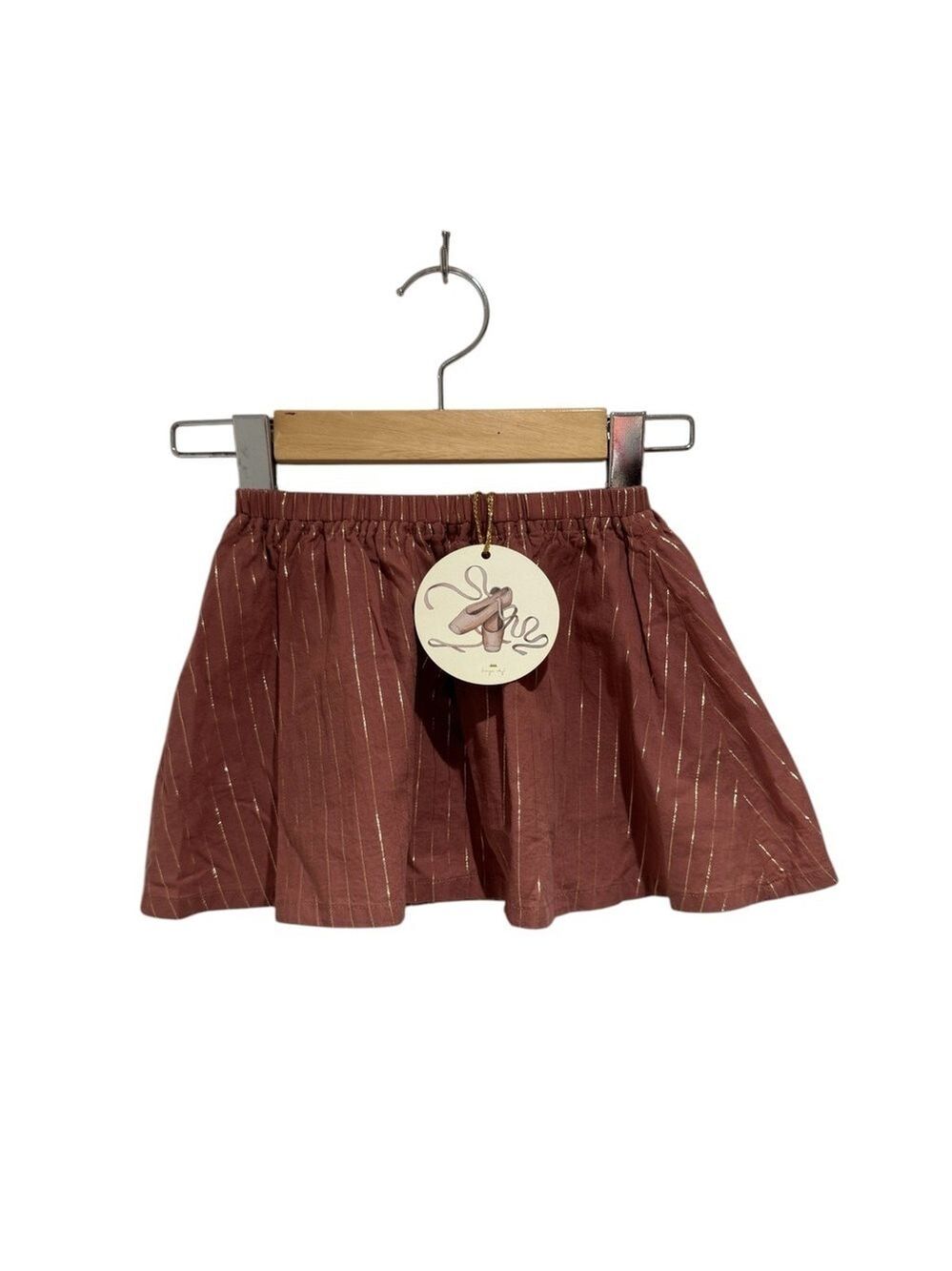 KONGES SLOJD Stylish Ginger Blush Kids Skirt - 12-18m *flexible